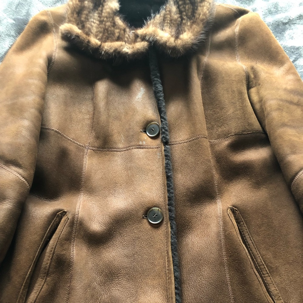 Sheepskin vintage coat
